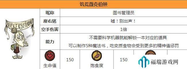 图书馆的女朋友 饥荒所有角色解锁条件一览