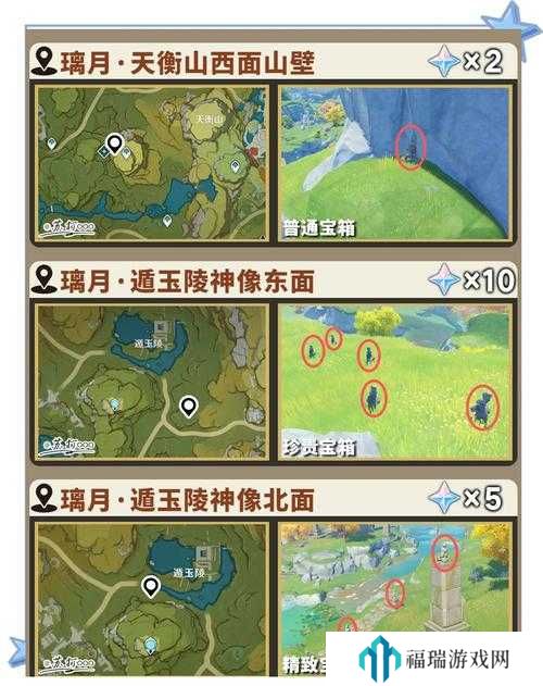 原神荒石苍漠沙堆宝箱一共有几个?原神荒石苍漠沙堆宝箱开启路线分享