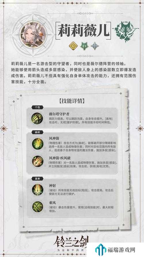 铃兰之剑莉莉薇儿加点方法与未来玩法革命预测